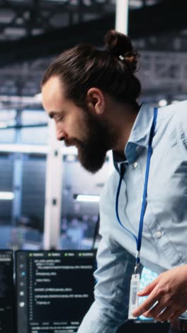vertical video data center manager presents ai technology to shareholders