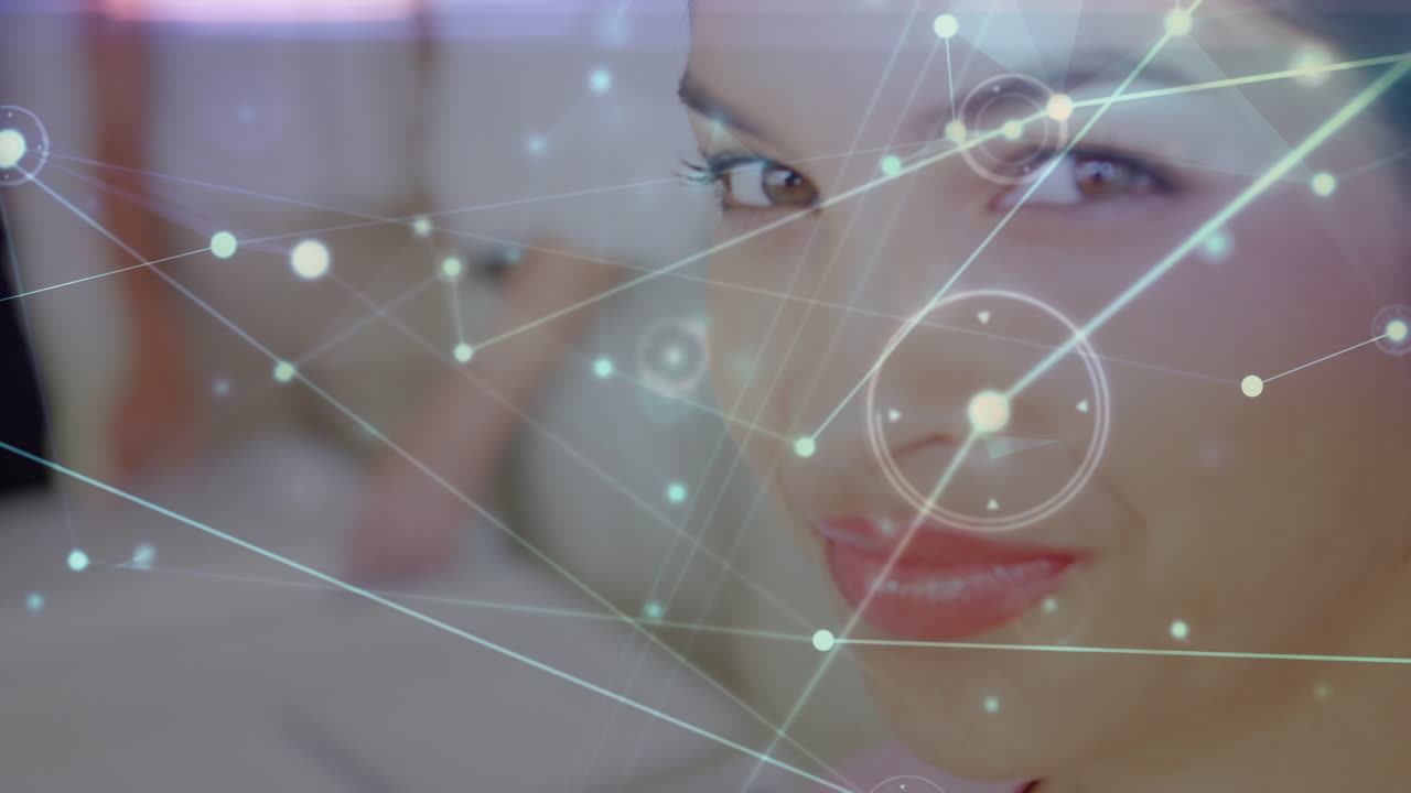 animação de uma rede de ligações entre diversos empresários