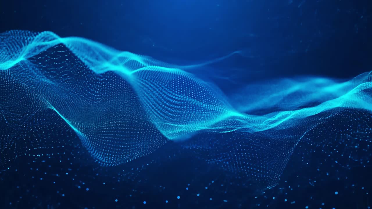 Abstract blue digital wave background