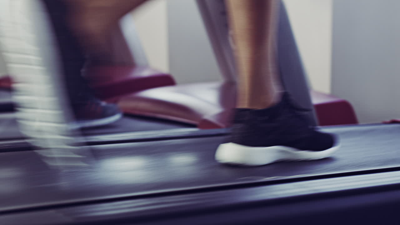 Active, athletic closeup of trainers