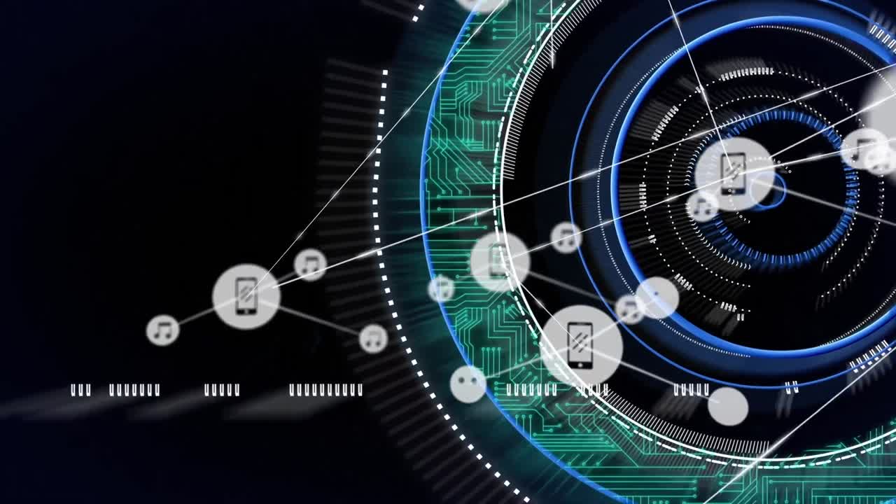범위 스캐닝을 통한 연결 네트워크의 애니메이션