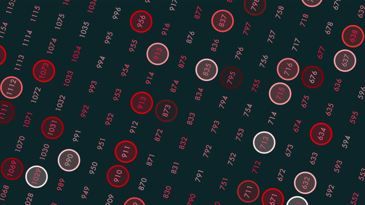 patrón de números de matriz aleatoria en las filas
