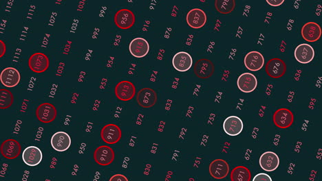 Random matrix numbers pattern in rows