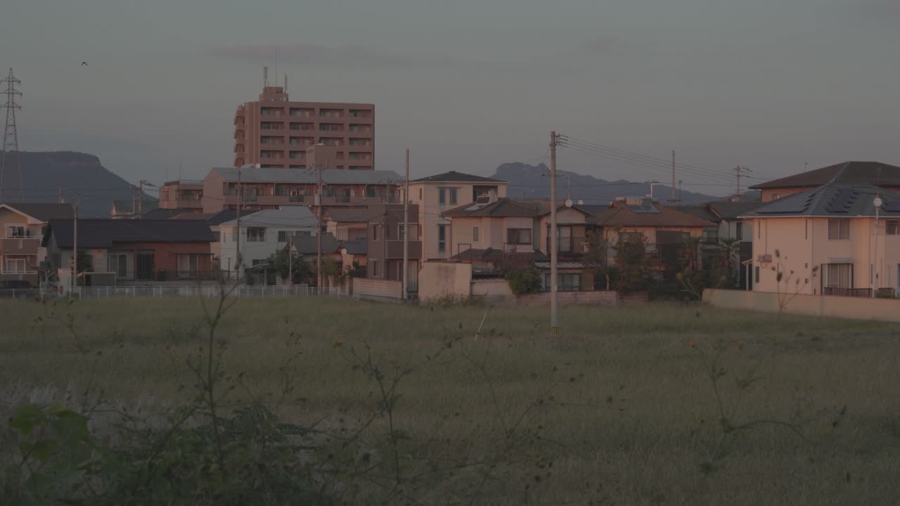 시골 에 있는 일본 건물 들 의 집단