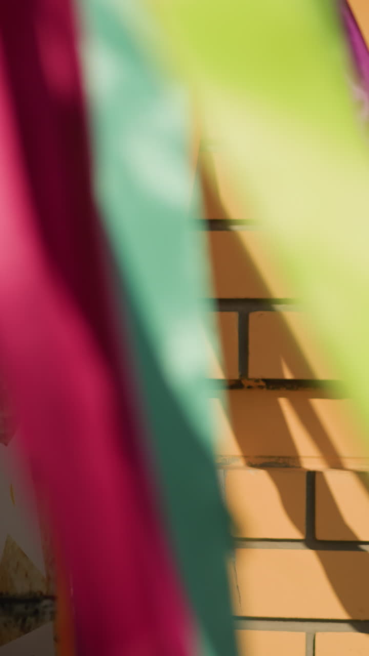 Calm colorful garden, Tranquil courtyard with vibrant hues, Peaceful outdoor area with lively color contrasts, Serene open space showcasing bold color differences and subtle lighting