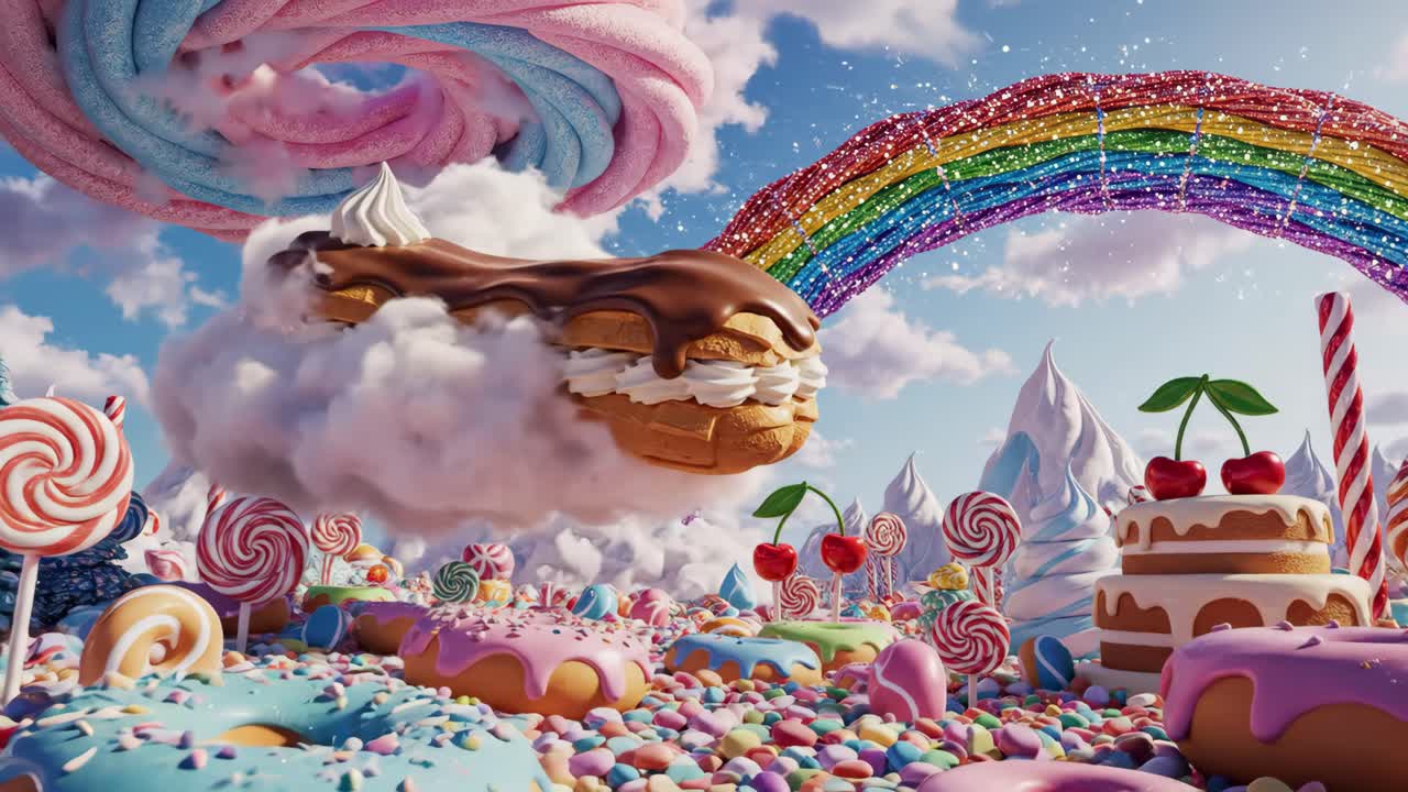 A Whimsical Candy Land Dreamscape