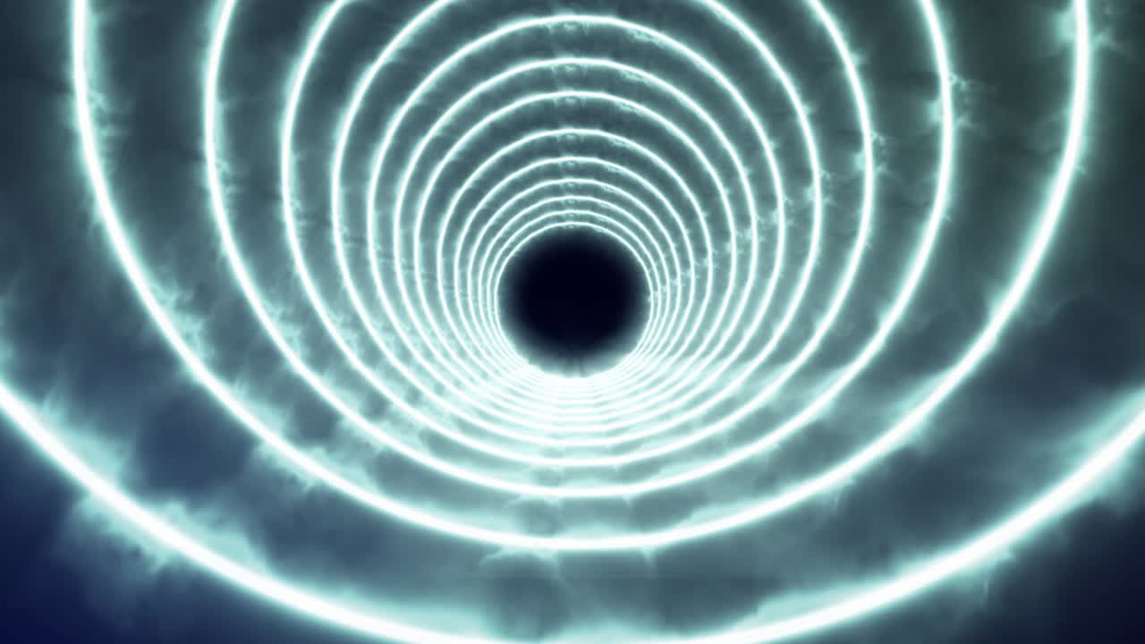 Animazione tunnel circolare 3D motion graphics.