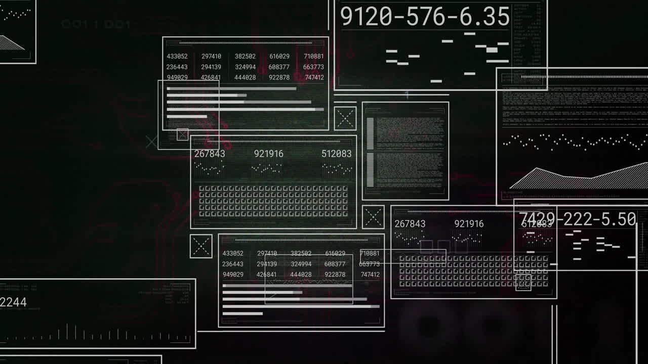 animacja przetwarzania danych na diagramach