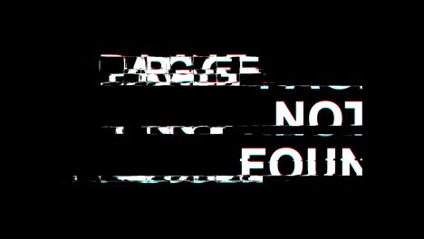 page not found glitch effect text digital tv distortion 4k loop animation