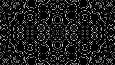 vj bucle fondo bucleado en blanco y negro para abstracciones visuales