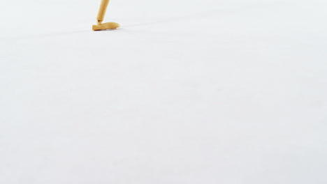 Figurine-jogging-on-white-background