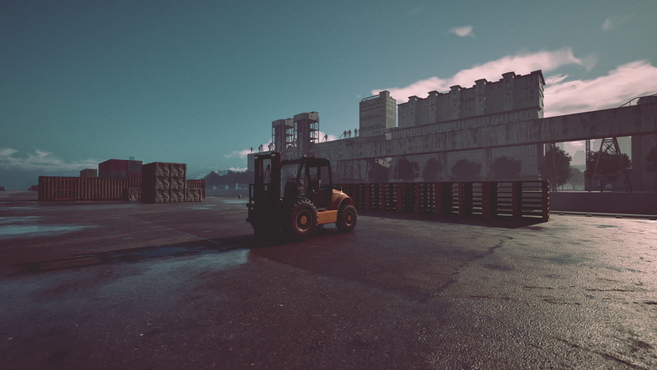 Forklift in an Industrial Setting