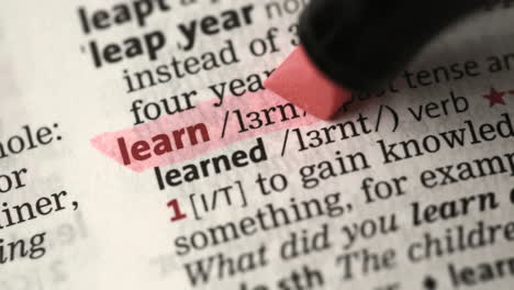Definition of learn