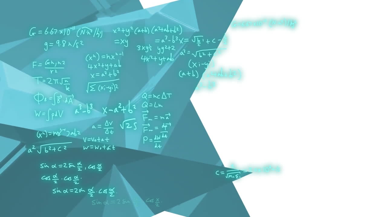 파란색과 색 바탕에 과학 데이터 처리의 애니메이션