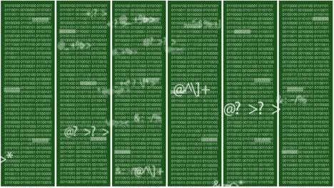 animation of data processing over grid