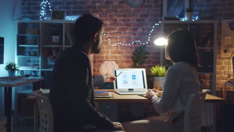 design team collaboration at night