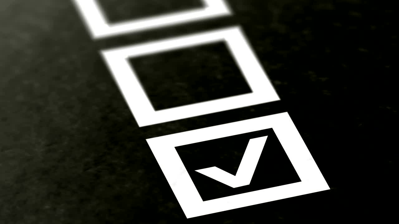 la casilla de verificación en la página. el metraje de bucle tiene resolución de 4k.