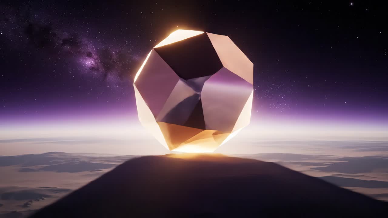 Mystical Crystal in Space