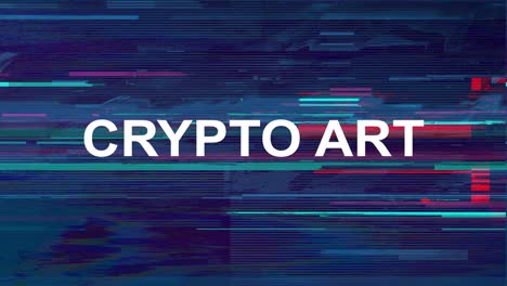 crypto art - abstract glitch background