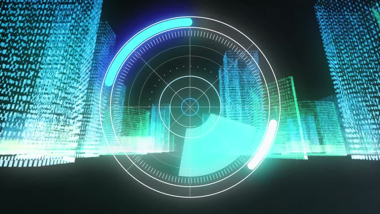 3d 발광 블록 위의 스 ⁇  스캐닝의 애니메이션