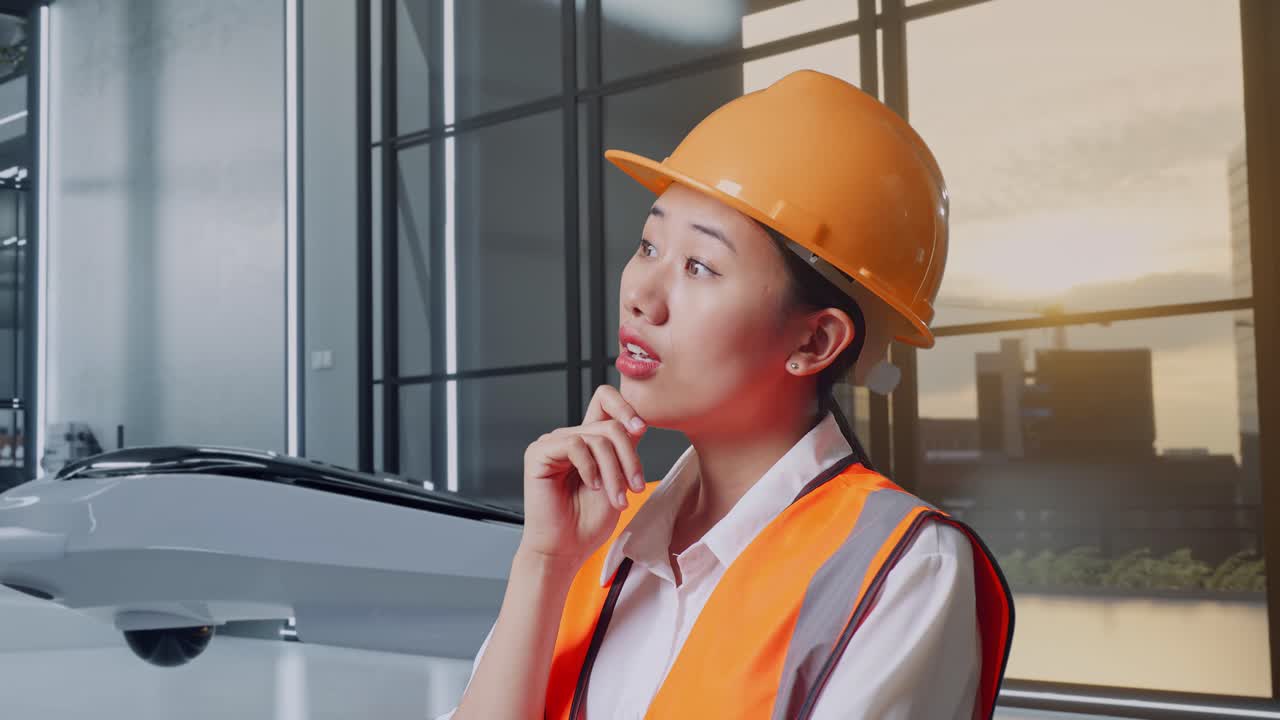 현대적인 사무실 환경에서 엔지니어