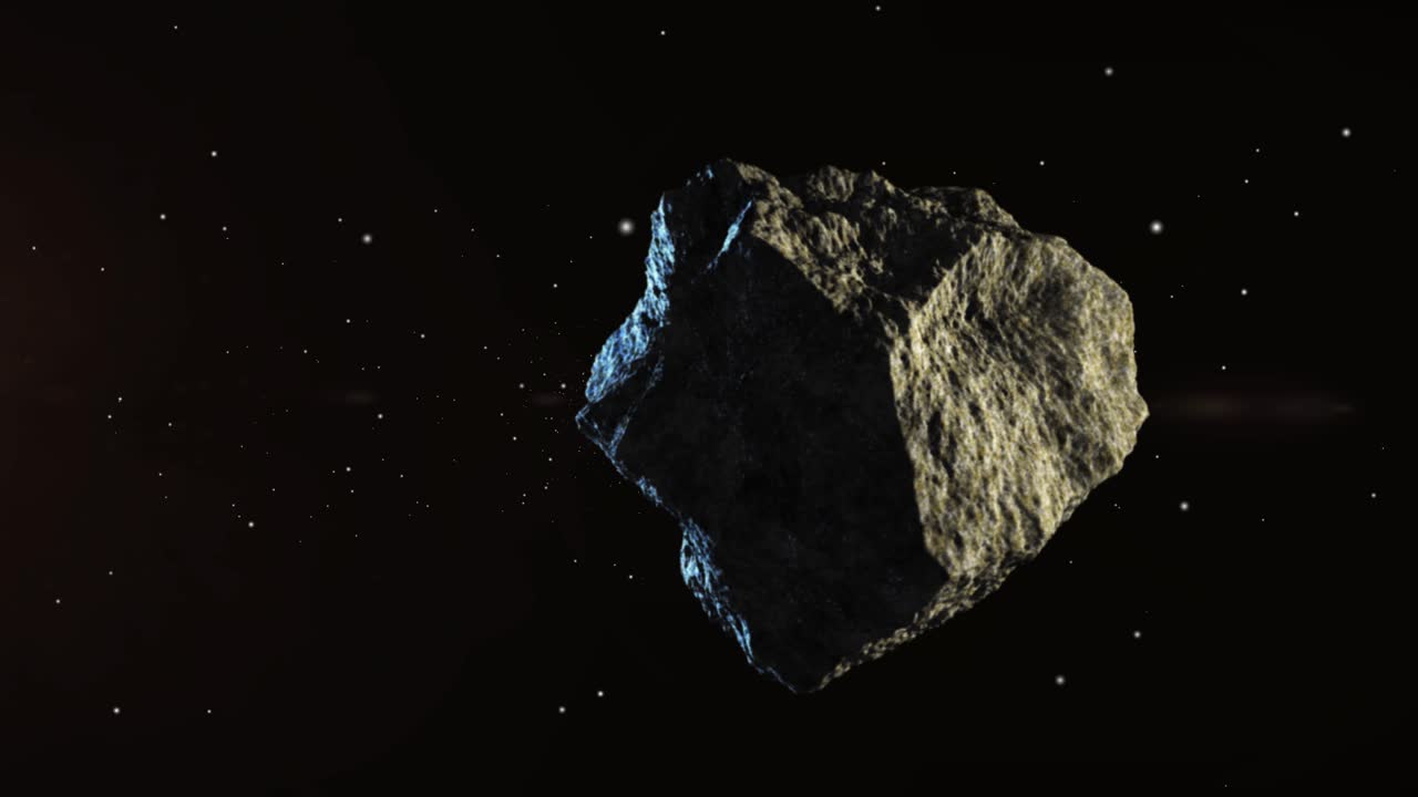 asteroid stones and stars hover in space, the universe