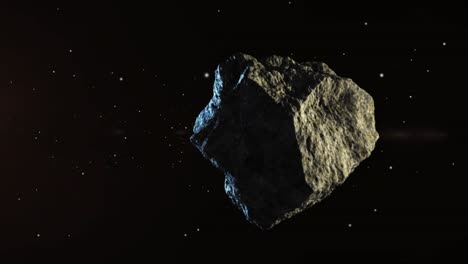 asteroid stones and stars hover in space, the universe