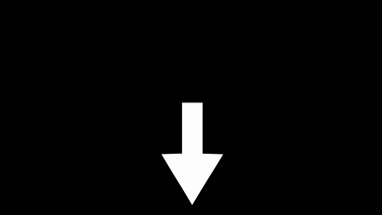 White Down Arrow