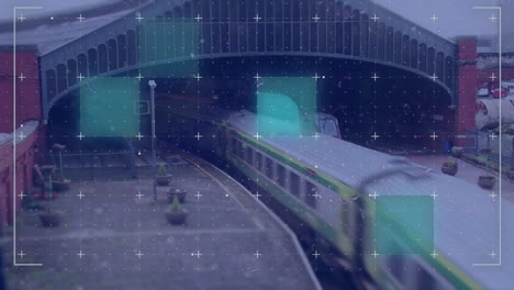 animación del procesamiento de datos sobre el subsuelo