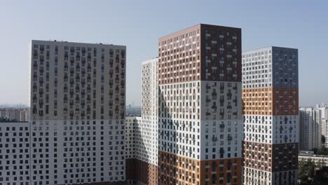 modern apartment buildings