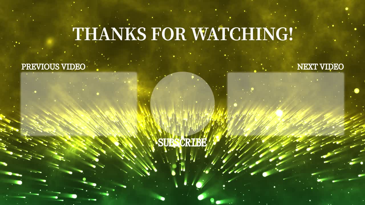 환상적인 라이트 엔드 카드 엔딩 스크린 모션 그래픽