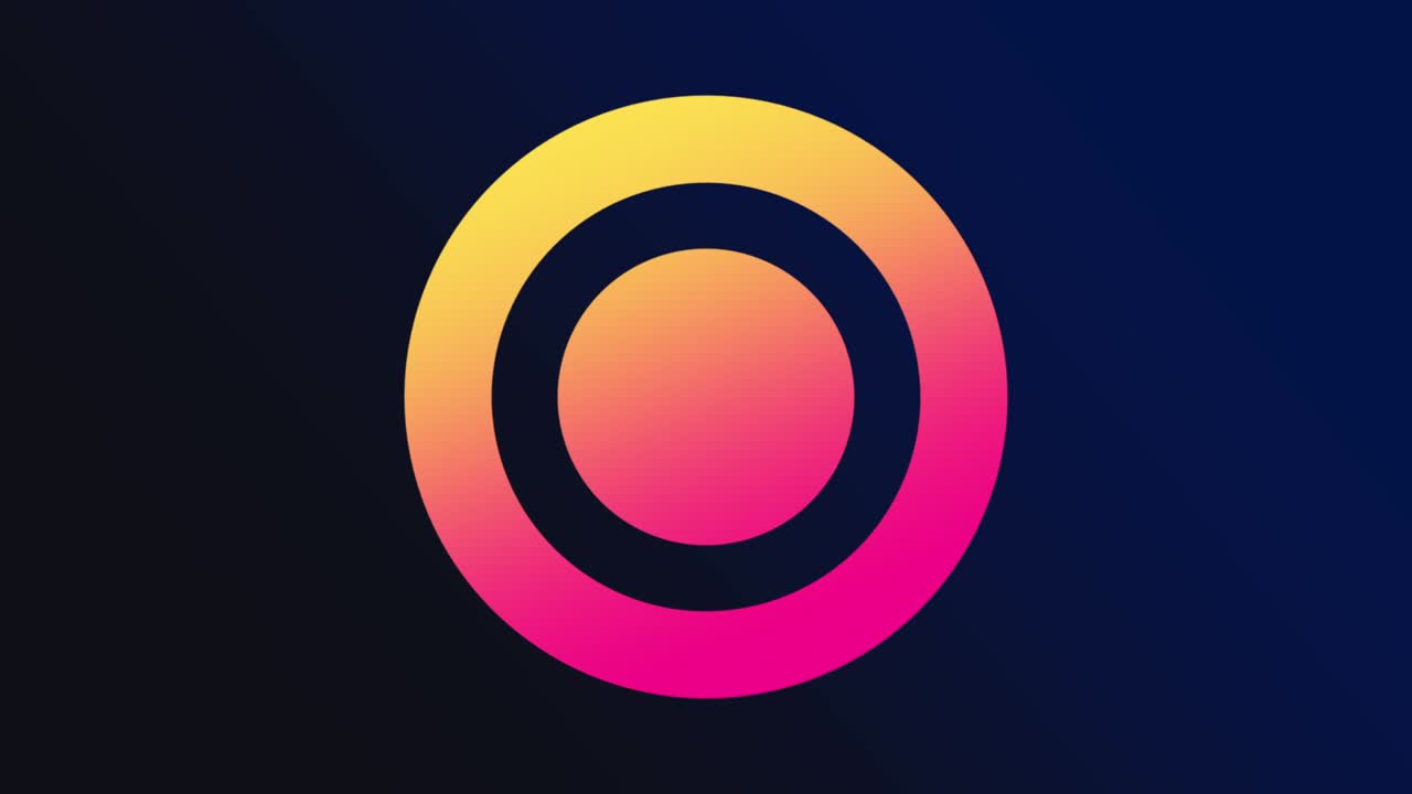 círculos amarillos y rojos de gradiente