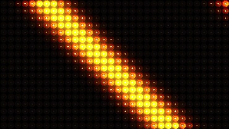 Flashing Lights Wall VJ Stage Background Loop.