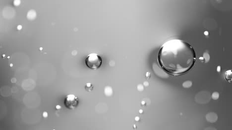 Abstract-science-or-art-background-with-silver-bubbles-rising