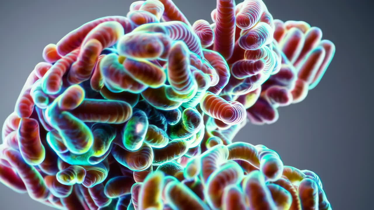 Vibrant Microscopic Organisms