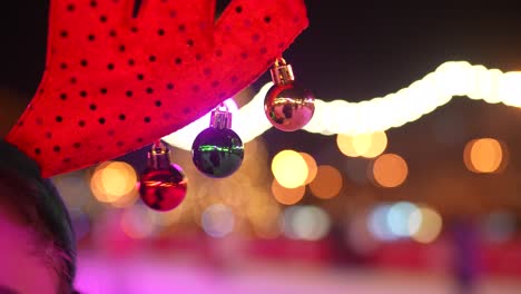banda para la cabeza de navidad por la noche