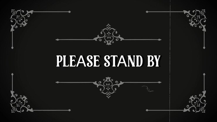 Vintage 'Please Stand By' Message with Old Film Effects