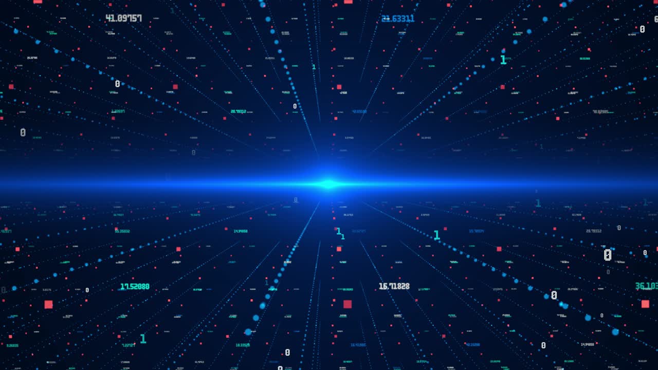 Futuristic screen with animated digital graphs charts computer data background economy financial