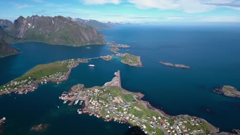 Imágenes-Aéreas-De-Las-Islas-Del-Archipiélago-Lofoten