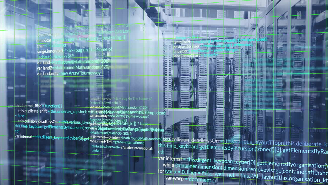 Animation of data processing over computer servers