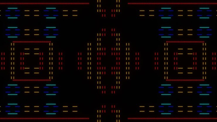 Shimmering Pixel Mosaic VJ Loop