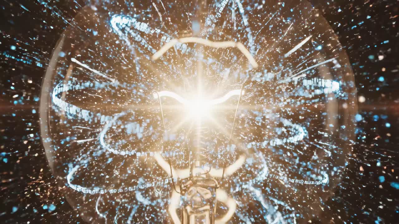 Illuminated Light Bulb