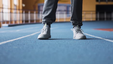 boy training indoors