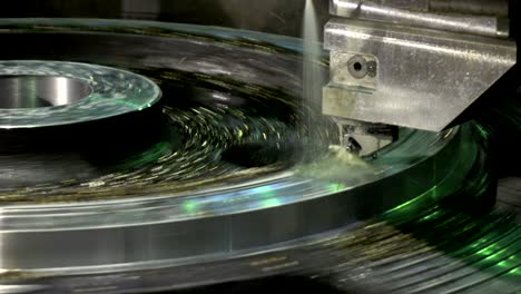 workpiece processing on turning-and-boring lathe