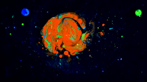 colores en movimiento, efecto líquido, burbujas de jabón