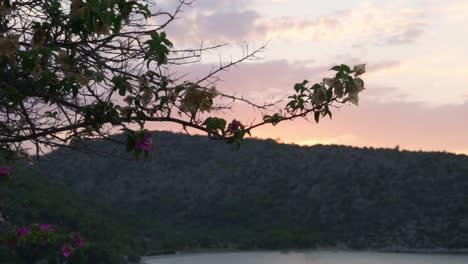 Panoramic-view-of-Fragolimano-bay,-located-at-Corinth,-Peloponnese,-Greece