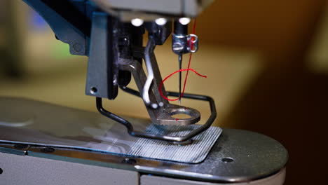 industrial sewing machine in factory