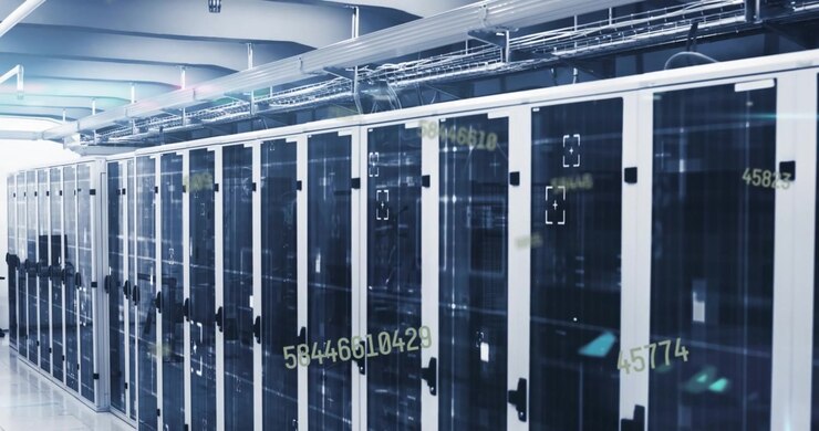 Animation of data processing over computer servers