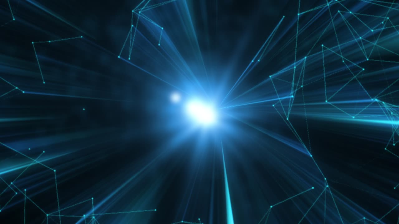 Blue Technology Abstract Background