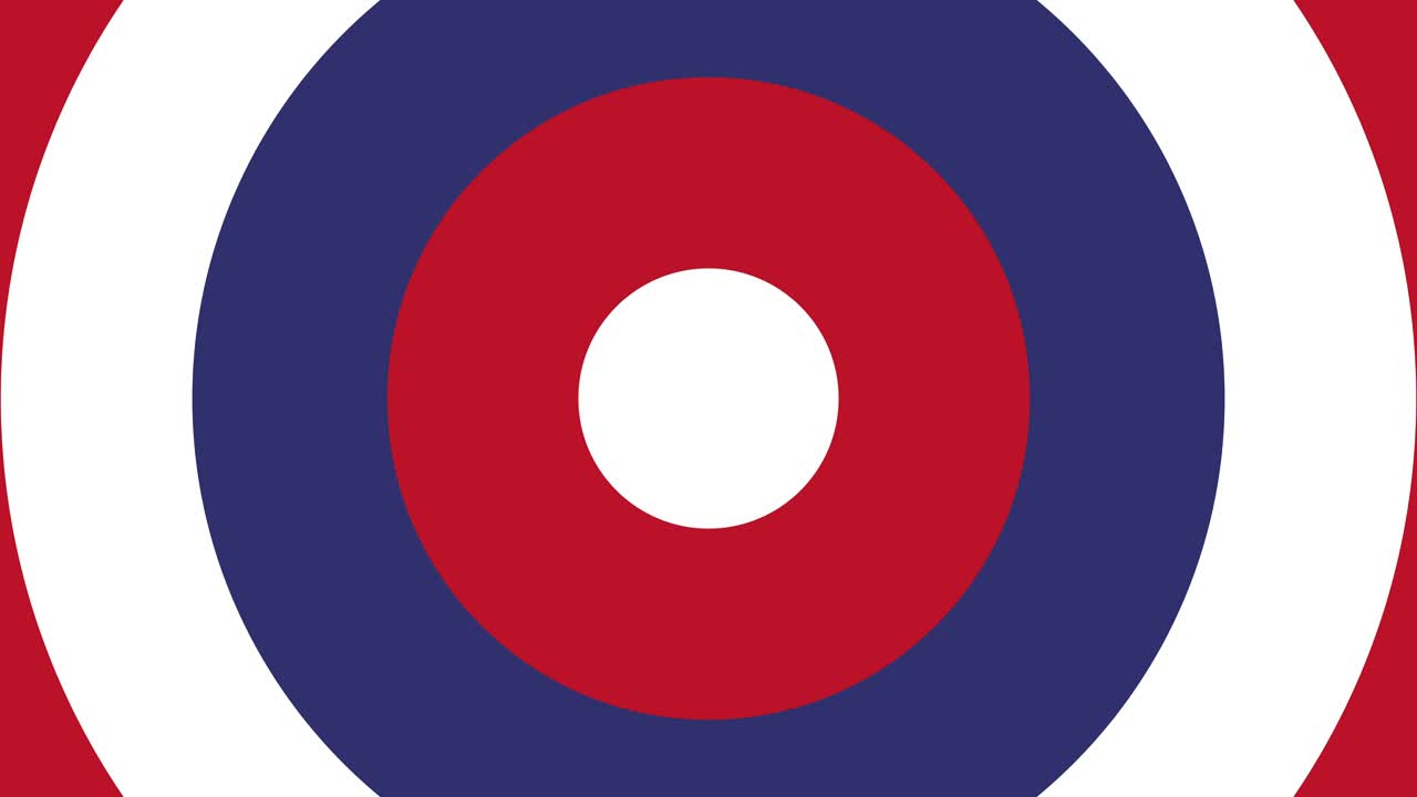 미국 발의 색, 성장하는 원, 애니메이션, 원활한 루프, 스 비디오, 4k